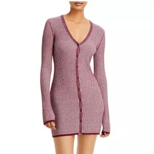 Rag & Bone Alexis Long Sleeve Ribbed Sweater Dress